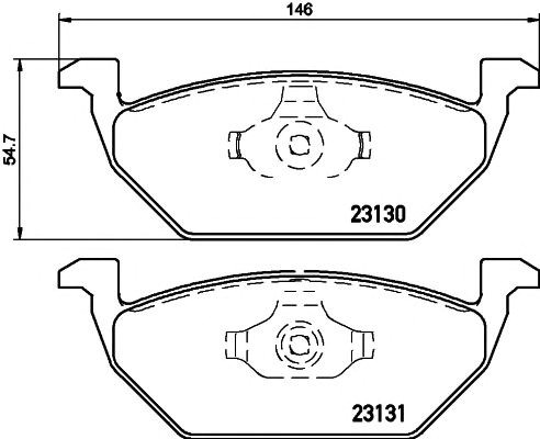 Гальмівні колодки 8DB355008591 HELLA