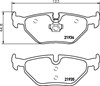 Задні гальмівні колодки 8DB355008761 HELLA