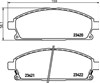 Колодки гальмівні передні, дискові 8DB355009661 HELLA