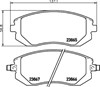 Колодки гальмівні передні, дискові 8DB355010211 HELLA