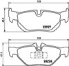 Комплект задніх колодок 8DB355011301 HELLA