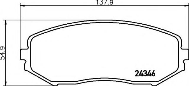 Гальмівні колодки 8DB355012351 HELLA