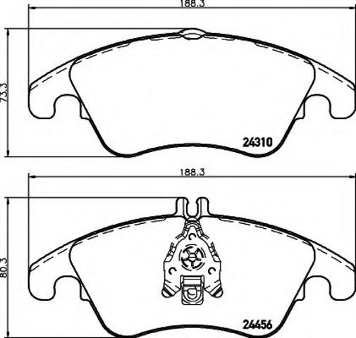 Гальмівні колодки 8DB355012621 HELLA