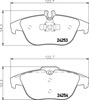 Комплект задніх колодок 8DB355012741 HELLA