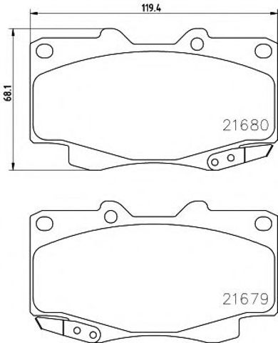 Дискові гальма 8DB355013481 HELLA