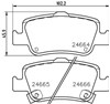 Задні гальмівні колодки 8DB355013571 HELLA