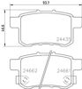 Колодки гальмівні задні, дискові 8DB355013631 HELLA