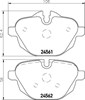 Колодки гальмівні задні, дискові 8DB355013921 HELLA