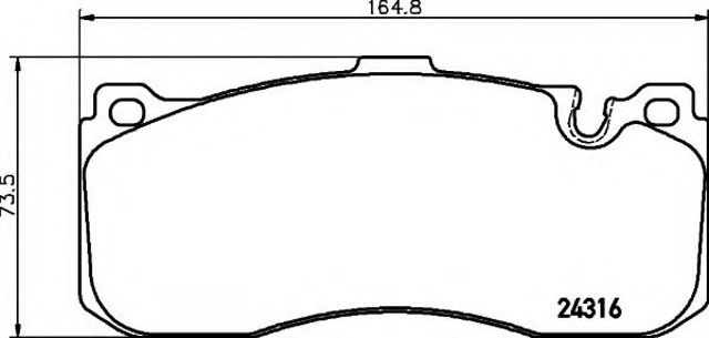 Тормозні колодки 8DB355014041 HELLA