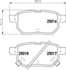 Задні гальмівні колодки 8DB355014991 HELLA