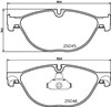 Колодки гальмівні дискові комплект 8DB355015251 HELLA