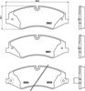 Колодки гальмівні передні, дискові 8DB355015551 HELLA