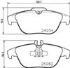 Колодки на гальмо задній дисковий 8DB355016281 HELLA