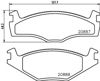 Колодки гальмівні дискові комплект 8DB355017521 HELLA