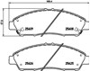 Колодки гальмівні передні, дискові 8DB355020211 HELLA