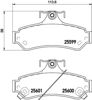 Колодки гальмові задні, дискові 8DB355020531 HELLA