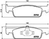 Колодки гальмівні передні, дискові 8DB355020801 HELLA