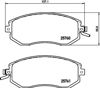 Колодки гальмівні дискові комплект 8DB355020891 HELLA