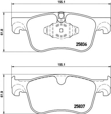 Колодки гальмівні дискові комплект 8DB355020931 HELLA