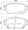 Колодки на гальмо задній дисковий 8DB355021491 HELLA