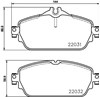 Колодки гальмівні передні, дискові 8DB355021551 HELLA