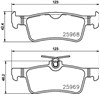 Задні гальмівні колодки 8DB355021701 HELLA