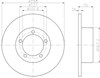 Гальмо дискове переднє 8DD355101591 HELLA