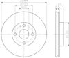 Гальмо дискове переднє 8DD355103181 HELLA