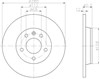 Задні дискові гальма 8DD355105611 HELLA