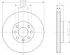 Диск гальмівний передній 8DD355106051 HELLA