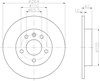 Диск гальмівний задній 8DD355106111 HELLA