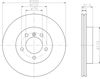 Диск гальмівний передній 8DD355106551 HELLA