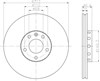 Гальмо дискове переднє 8DD355107521 HELLA