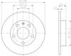 Диск гальмівний задній 8DD355107541 HELLA