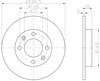 Диск гальмівний задній 8DD355108391 HELLA