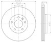 Диск гальмівний передній 8DD355108951 HELLA