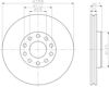 Гальмо дискове переднє 8DD355109621 HELLA