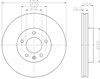 Гальмо дискове переднє 8DD355109661 HELLA