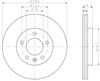 Диск гальмівний задній 8DD355109701 HELLA