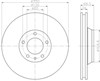 Ротор гальмівний 8DD355109781 HELLA