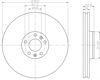 Гальмо дискове переднє 8DD355109851 HELLA