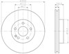 Диск гальмівний передній 8DD355110071 HELLA