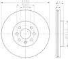 Диск гальмівний передній 8DD355110741 HELLA