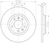 Задні дискові гальма 8DD355110801 HELLA