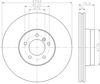 Диск гальмівний передній 8DD355111461 HELLA