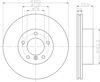 Диск гальмівний передній 8DD355111921 HELLA