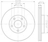 Гальмо дискове переднє 8DD355112171 HELLA