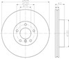 Диск гальмівний передній 8DD355112231 HELLA