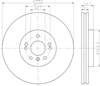 Гальмо дискове переднє 8DD355113171 HELLA