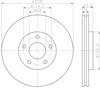 Диск гальмівний передній 8DD355114601 HELLA